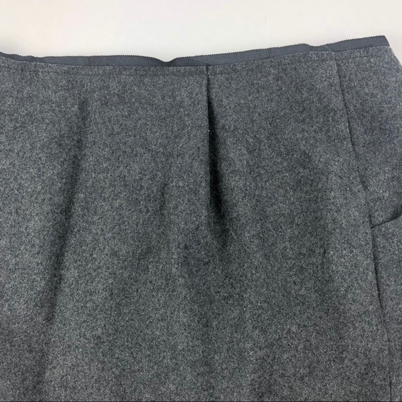 J Crew Womens Pencil Skirt, Gray Wool Size 4 - Picture 8 of 9